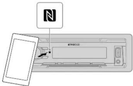 KENWOOD KMMBT318U - Conectar con un dispositivo remoto a través de un solo toque (NFC) (para KMM-BT518HD KMM-BT318U - 1