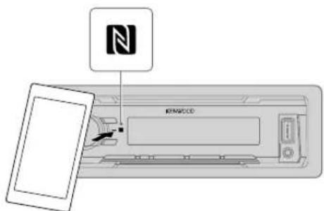 KENWOOD KMMBT318U - Faites la connexion avec un périphérique distant avec Une seule touche (NFC) (pour KMM-BT518HD KMM-BT318U) - 1