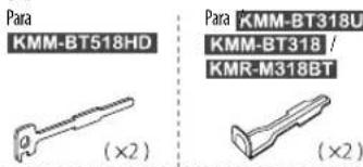 KENWOOD KMMBT318U - Lista de piezas para la instalación - 5