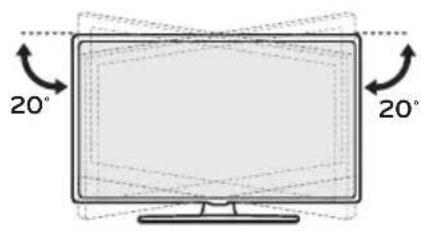 LG 55US670H9UA - Adjusting the Angle of the TV to suit view - 1