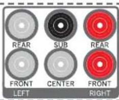 REAR SUB REAR FRONT LEFT CENTER FRONT RIGHT