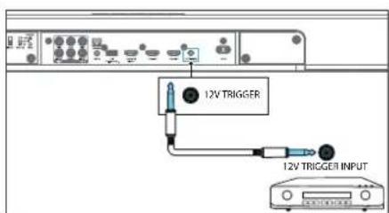 12V TRIGGER 12V TRIGGER INPUT