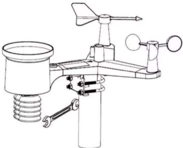 Perel WC224 - Montar o Sensor Exterior - 1