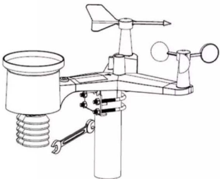 Perel WC224 - De buitensensor monteren - 1