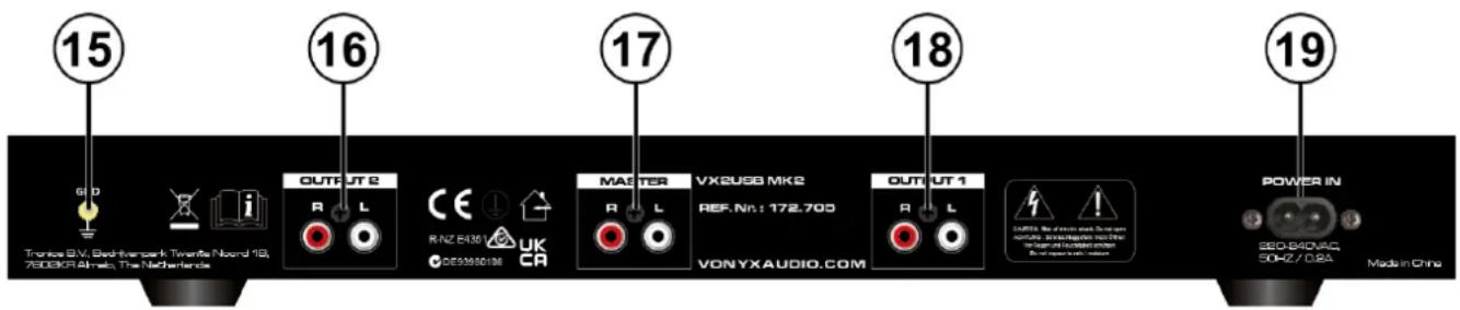 Vonyx VX2USB MK2 - SIGNAAL SELECTIE - 1
