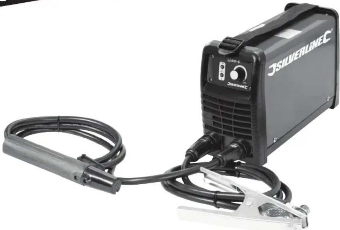 SILVERLINE 846386 - 100A MMA Inverter Arc Welder Kit 25 - 100A - 1