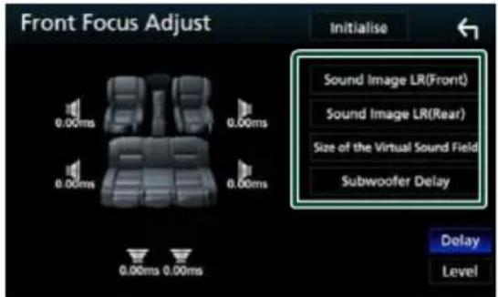 KENWOOD DNX5180S - การปรับ Front Focus อย่างละเอียด - 1