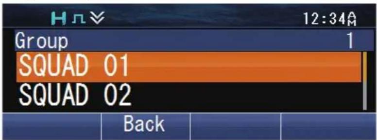 KENWOOD NXR5700 - Émettre des appels de groupe (conventional NXDN/ conventional DMR) - 1