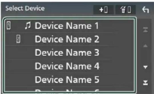 Select Device Device Name 1 Device Name 2 Device Name 3 Device Name 4 Device Name 5