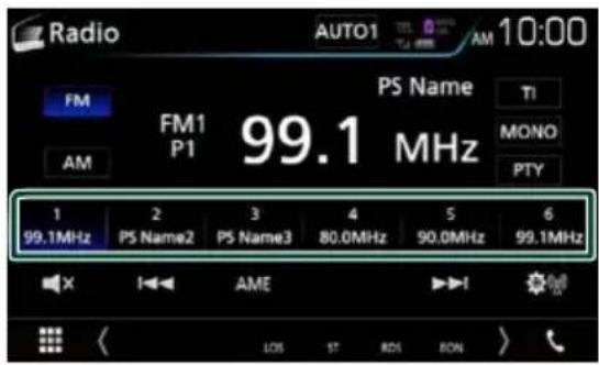 KENWOOD DNX5180SM - การเลือกสถานีที่บันทึกไว้ - 1