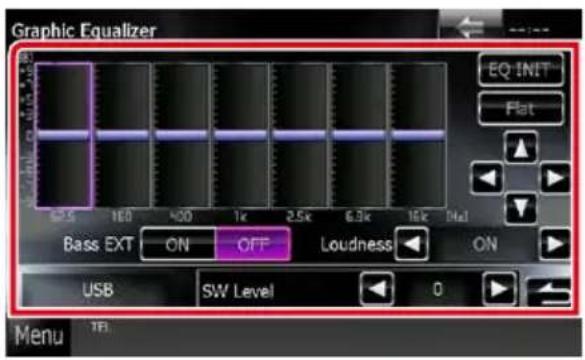 KENWOOD DNX571TR - Contrôle manuel de l'égaliseur - 1
