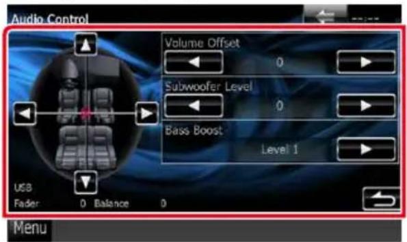 KENWOOD DNX571TR - Réglez chaque option comme suit. - 1