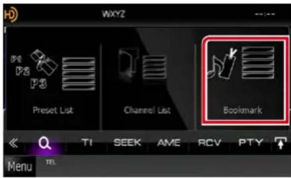 KENWOOD DNX571TR - Touchez [bookmark/ favori]. - 1
