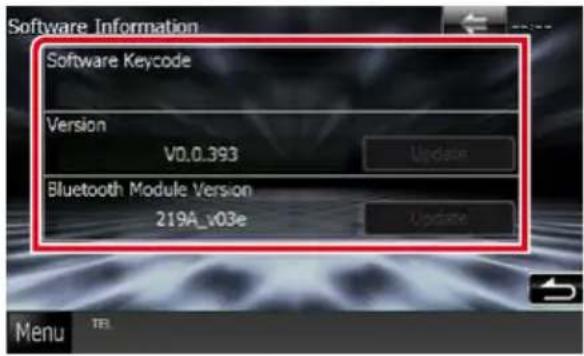 KENWOOD DNX571TR - Informations logicielles - 2