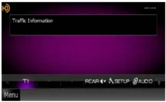 KENWOOD DNX571TR - Lorsqu'un bulletin d'info- trafic est reçu - 1