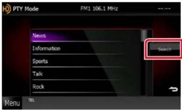 KENWOOD DNX571TR - Recherche par type de programme - 1