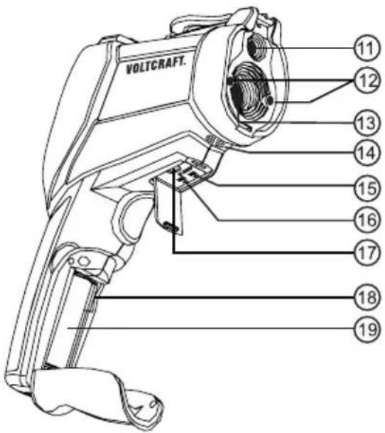 VOLTCRAFT IR1600 CAM - Operating elements - 2