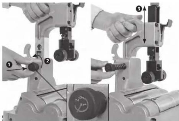RIDGID PTC400 - Schalter für Schnellverstellung der Rohrgröße - 1