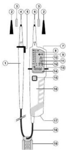 VOLTCRAFT VC55 LCD - Einzelteilbezeichnung - 1