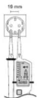 VOLTCRAFT VC55 LCD - a) Tweepolige spanningtest - 2