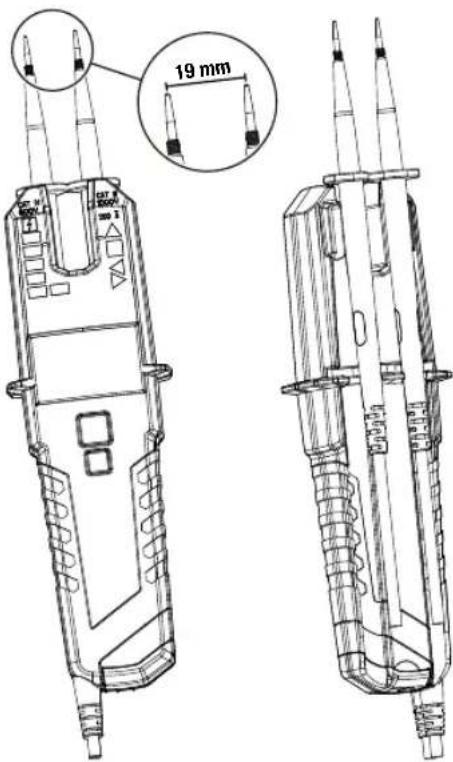 Beha-Amprobe 2100Delta - Prüfspitzenbefestigung am Hauptgehäuse - 1