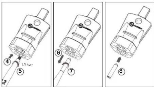 Beha-Amprobe 2100Delta - Comment utiliser l'espace de rangement pour l'« extension de la sonde de test ∅ 4 mm » - 1