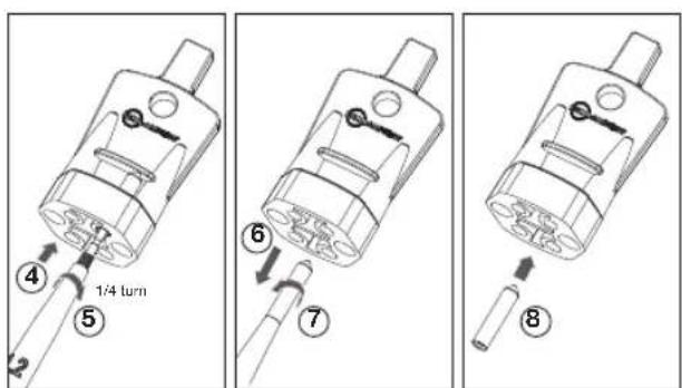 Beha-Amprobe 2100Delta - Slik bruker du lagringsområdet for «4 mm ∅ prøvesondeutviding» - 1