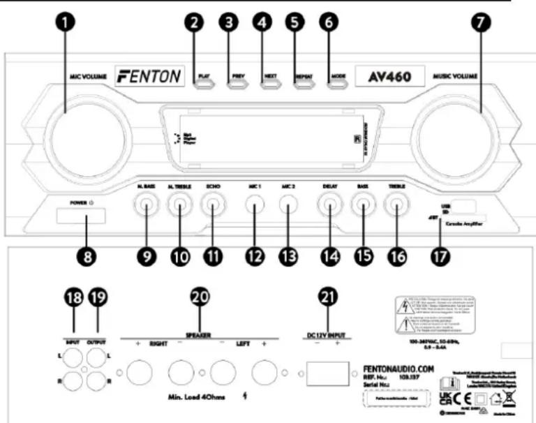 Fenton AV460 - BT CONNEXION - 1