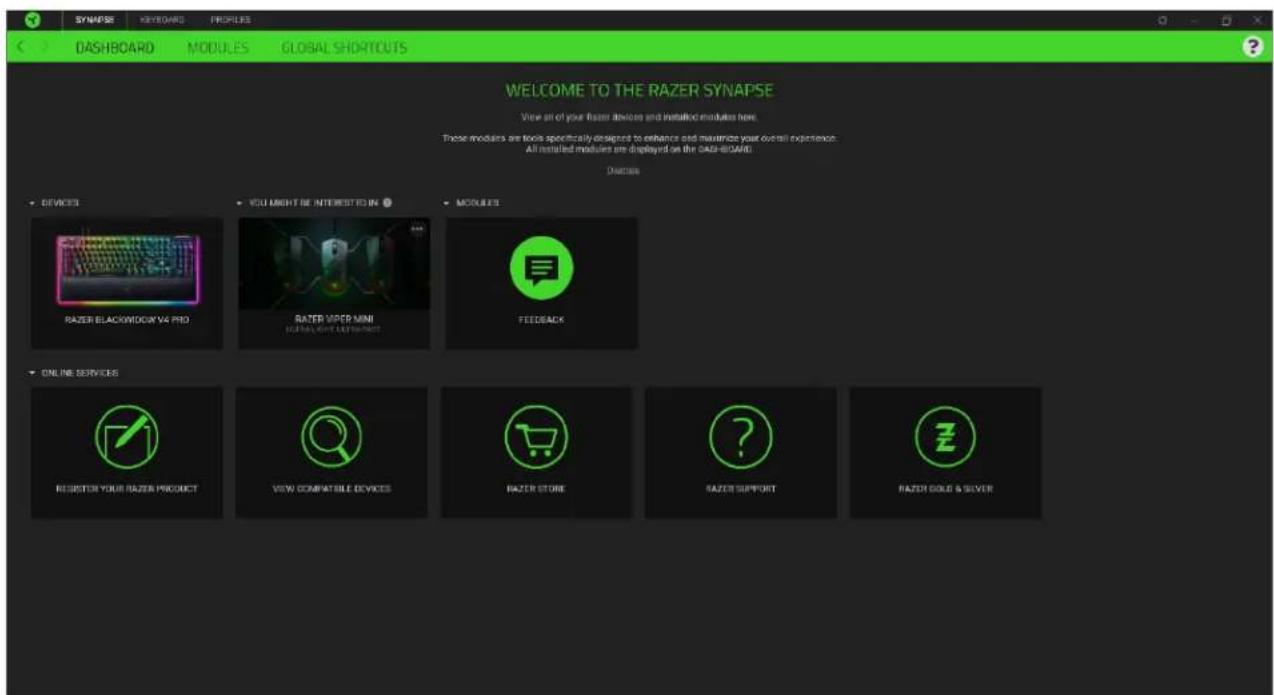 RAZER BlackWidow V4 Pro - Tableau de bord - 1