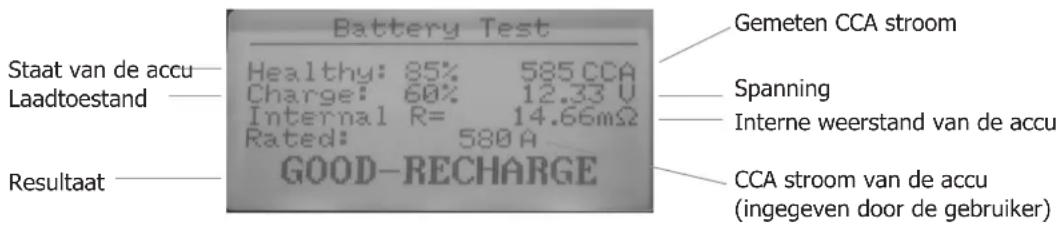 GYS Tool It PBT 550 - • Weergavescherm resultaten - 1