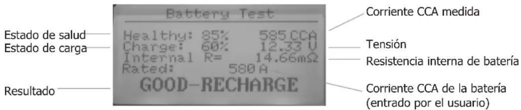 GYS Tool It PBT 550 - - Pantalla de indicación de resultados - 1