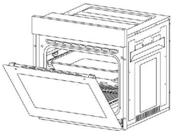 CONTINENTAL EDISON CEF80CBIX - Nettoyage et installation de la porte du four - 1