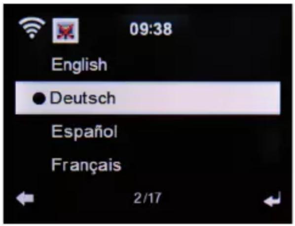 Telestar IR 200 - Language - 1