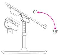 Aluratek ACT02F - Support/table pour ordinateur portable antidérapant réglable avec tiroir et porte-livre - 6