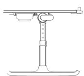 Aluratek ACT02F - Support/table pour ordinateur portable antidérapant réglable avec tiroir et porte-livre - 5