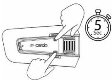 CARDO Packtalk Custom - BASCULER ENTRE LES MODES INTERCOM - 2