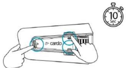 CARDO Packtalk Custom - RÉINITIALISATION AUX PARAMÈTRES D'USINE - 1