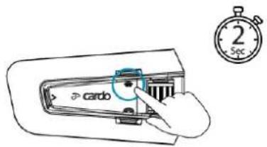 CARDO Packtalk Custom - POUR DÉMARRER/ARRÊTER LE PARTAGE D'UN APPEL : - 1
