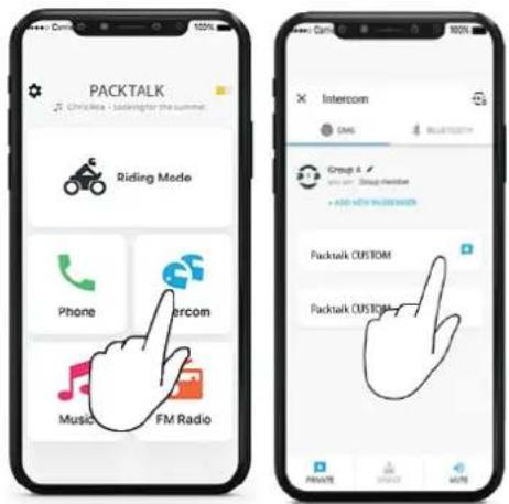 CARDO Packtalk Custom - Pour discuter en privé : - 1
