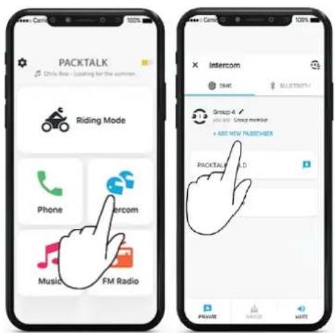 CARDO Packtalk Custom - UTILISATION D'INTERCOM DMC - 1