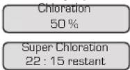 HAYWARD AquaRite Pro LS - Menu informations - 1