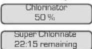 HAYWARD AquaRite Pro LS - Information Menu - 1