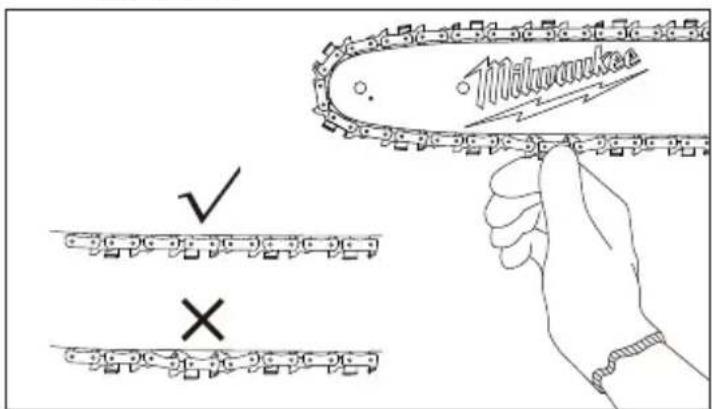 MILWAUKEE M18 Fuel 282521PS - Substitution/réglage de la scie à chaîne et la barre - 4
