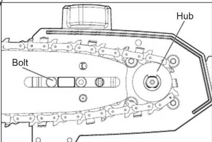 MILWAUKEE M18 Fuel 282521PS - Replacing/Adjusting the Saw Chain and Bar - 4