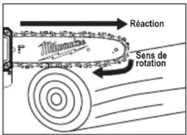 Reaction Molecular Sens de rotation