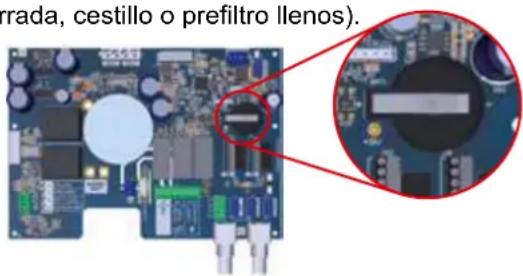HAYWARD AquaRite UV LS - Cambio de la pila - 1