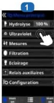 HAYWARD AquaRite UV LS - Paramétrage du module UV : - 1