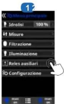 HAYWARD AquaRite UV LS - 5h. Controllo dei relè ausiliari - 1