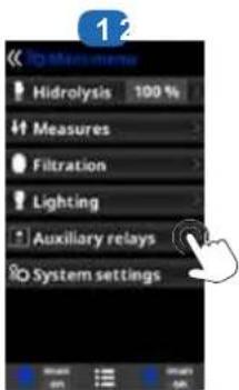 HAYWARD AquaRite UV LS - 5h. Control of auxiliary relays - 1