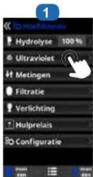 HAYWARD AquaRite UV LS - Instelling van de UV-module: - 1